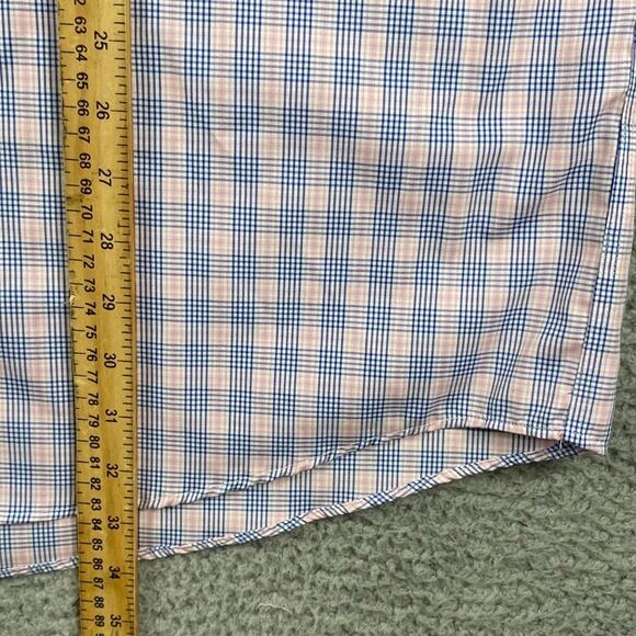 Pronto Uomo Non-Iron Slim Fit Button Dress Shirt Men's 18.5 36/37 XLT Plaid New - Picture 11 of 12